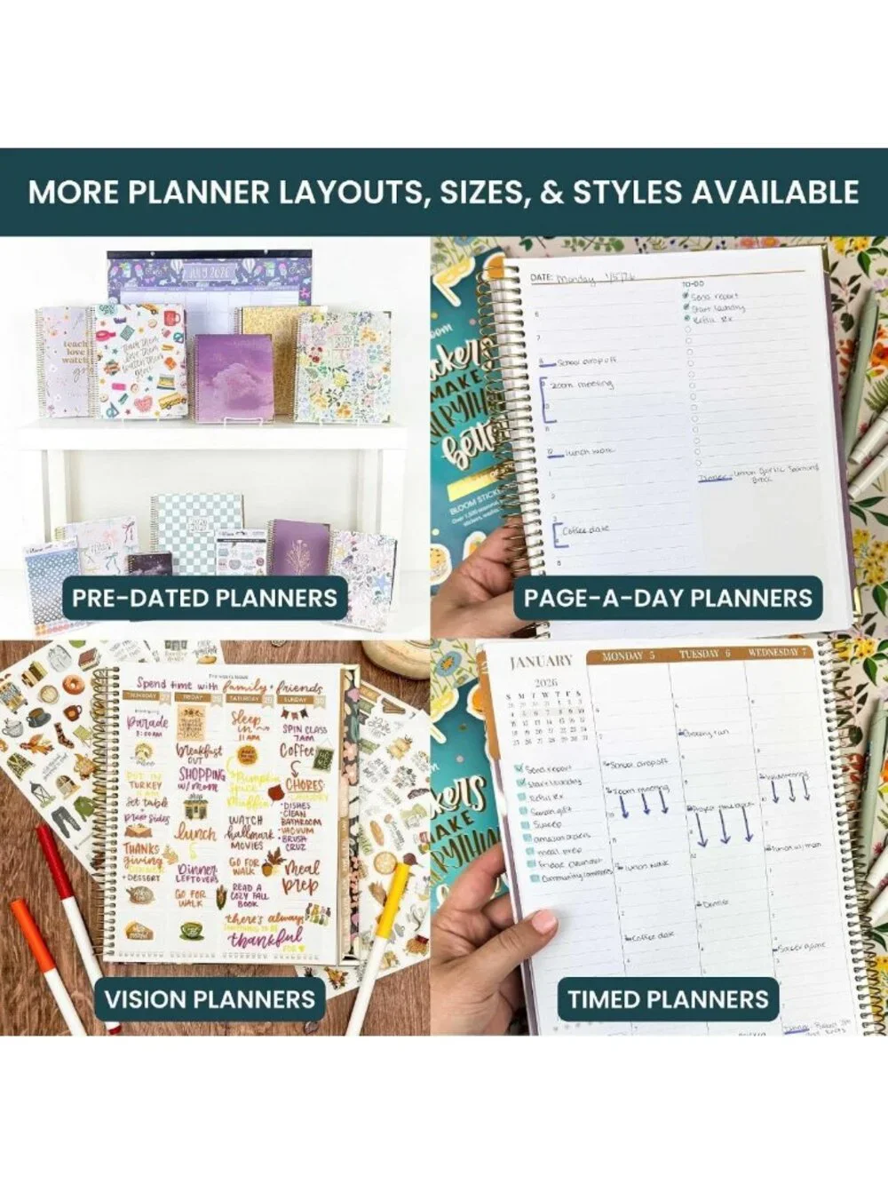 Ultimate Monthly & Weekly Undated Planner & Notebook - 9